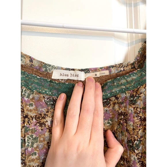 Blue Bird Coquette Floral Babydoll Dress - Picture 6 of 6